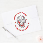 ステッカーのサポート ラウンドシール (封筒)