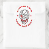 ステッカーのサポート ラウンドシール (バッグ)