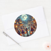 ステッカーのハロウィーンの日のパーティー ラウンドシール (封筒)