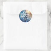 ステッカーのパッチを当てられたか? ラウンドシール (バッグ)