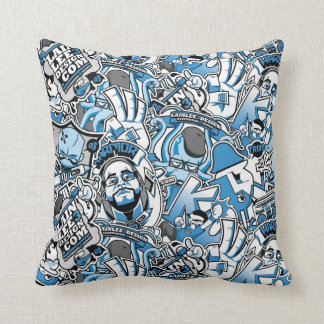 ステッカーのプリント クッション