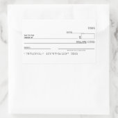 ステッカーのマネーマニフェストゴールの確認 長方形シール (バッグ)