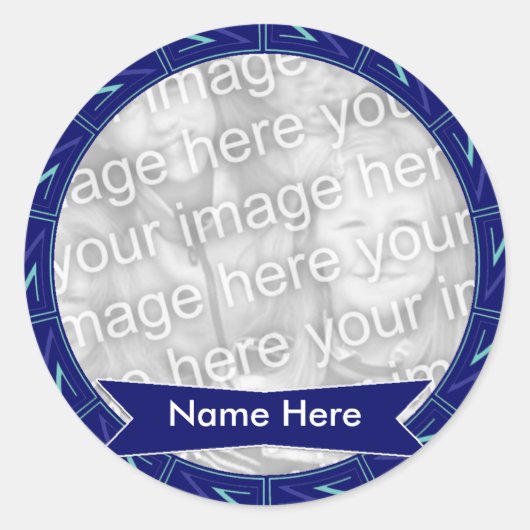 ステッカーのメモリ内007 ラウンドシール (正面)