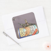 ステッカーの上のプラットープスの上のリビー スクエアシール (封筒)