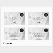 ステッカーの中のかわいいモノ 長方形シール (シート)