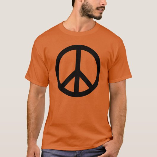 ステッカーの友達のためのピース60年代70年代レトロデザイン Tシャツ (正面)