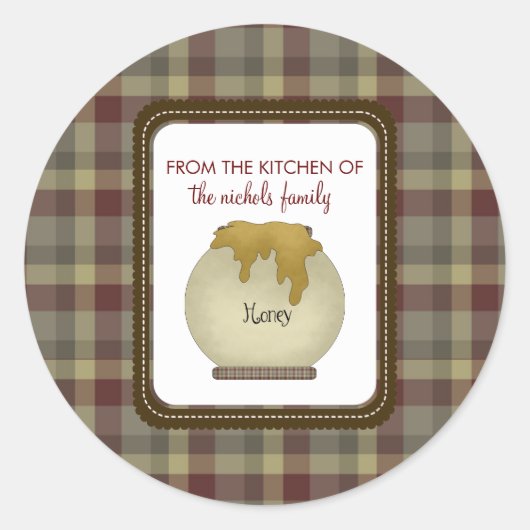 ステッカーの台所から ラウンドシール (正面)