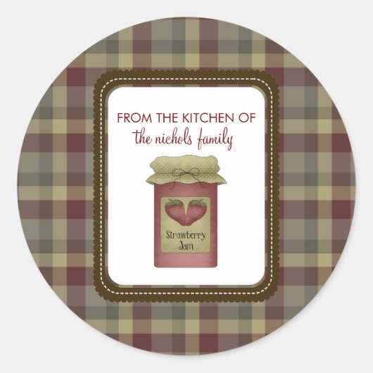 ステッカーの台所から ラウンドシール (正面)