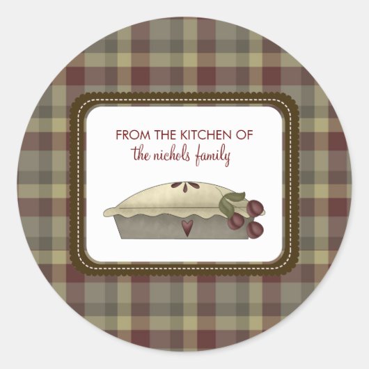 ステッカーの台所から ラウンドシール (正面)