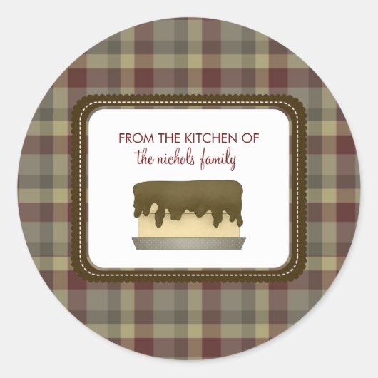 ステッカーの台所から ラウンドシール (正面)