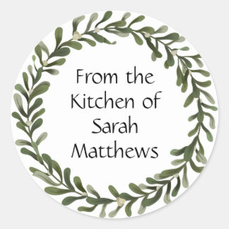 ステッカーの台所から ラウンドシール