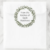 ステッカーの台所から ラウンドシール (バッグ)