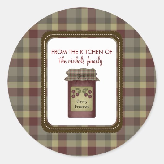 ステッカーの台所から ラウンドシール (正面)