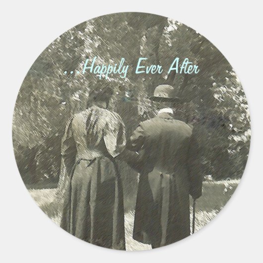 ...ステッカーの後ずっと幸せに ラウンドシール (正面)