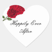 ステッカーの後で幸せに ハートシール (正面)