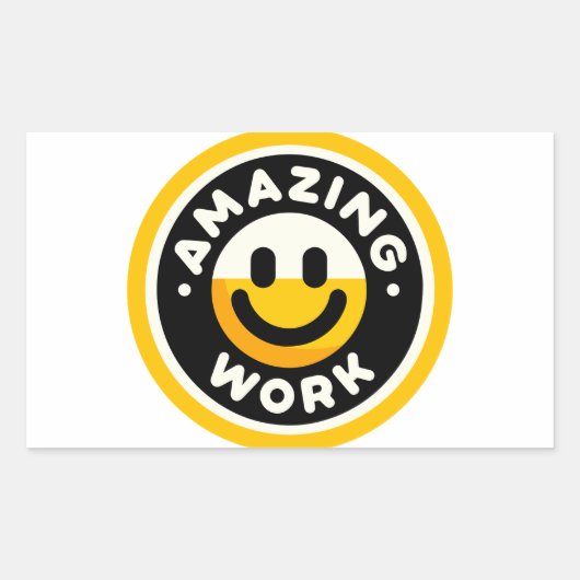 ステッカーの素晴らしい作品 長方形シール (正面)