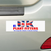 ステッカーの赤 バンパーステッカー (車上)