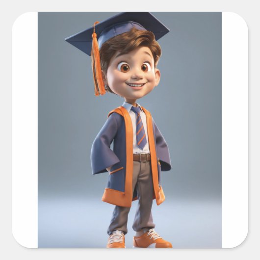 ステッカーの鮮やか世界» スクエアシール (正面)