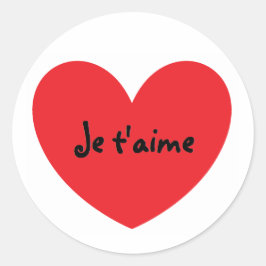 ステッカーの「I Love You」フランスの ラウンドシール
