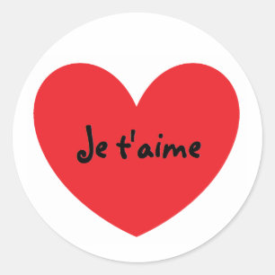 ステッカーの「I Love You」フランスの ラウンドシール