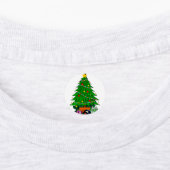 ステッカーはクリスマスの光を喜ぶ ラベル (貼付)