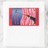 ステッカーはケーン民主主義を高める 長方形シール (バッグ)