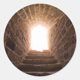 ステッカーへの天国階段 ラウンドシール