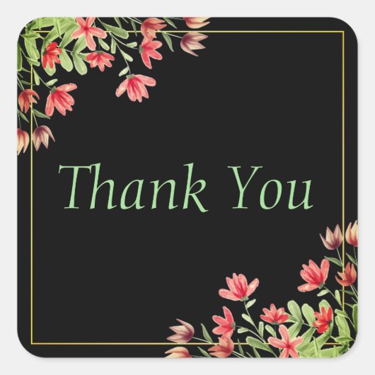 ステッカーまたは封筒用シール スクエアシール (正面)