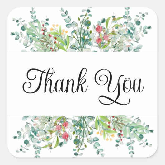 ステッカーまたは封筒用シール スクエアシール (正面)