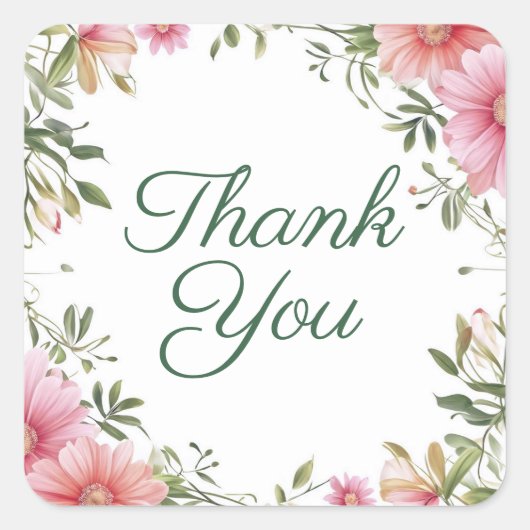 ステッカーまたは封筒用シール スクエアシール (正面)