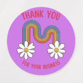 ステッカーをありがとう ラベル (デザイン1)