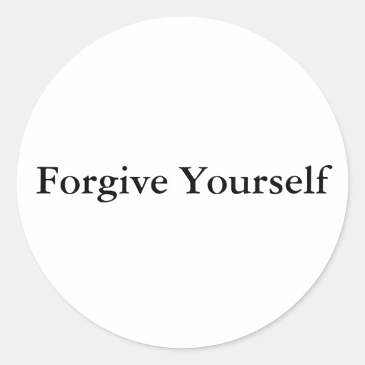 ステッカーをお許し ラウンドシール (正面)