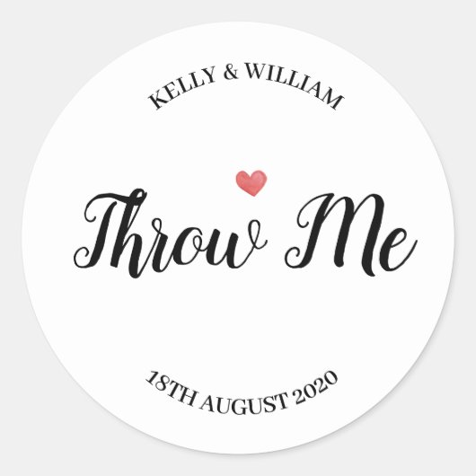 ステッカーをくれて ラウンドシール (正面)