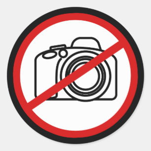 ステッカーを与えられる写真撮影無し ラウンドシール