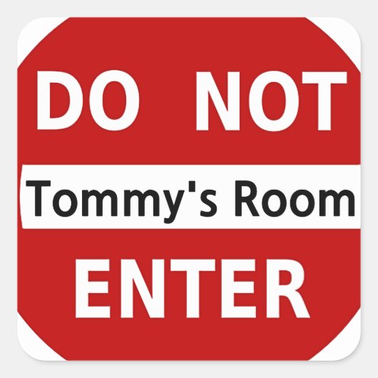 ステッカーを入力しない スクエアシール (正面)