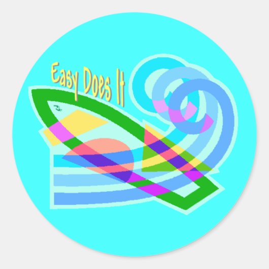 ステッカーを剥がす ラウンドシール (正面)