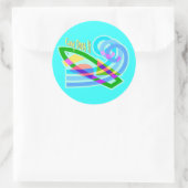 ステッカーを剥がす ラウンドシール (バッグ)