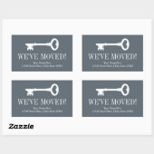 ステッカーを動かすカスタムヴィンテージ鍵を動かした 長方形シール (シート)