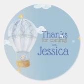 ステッカーを待っ感謝していている ラウンドシール (正面)