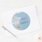 ステッカーを待っ感謝していている ラウンドシール (封筒)