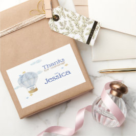 ステッカーを待っ感謝していている 長方形シール