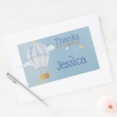 ステッカーを待っ感謝していている 長方形シール (封筒)