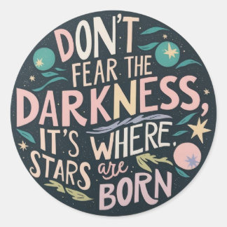 ステッカーを恐れないで ラウンドシール