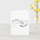 ステッカーを持ち上げて立ち上がる カード (黄色い花)