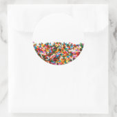 ステッカーを振りかける ラウンドシール (バッグ)