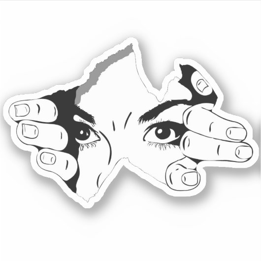 ステッカーを見たい シール (正面)