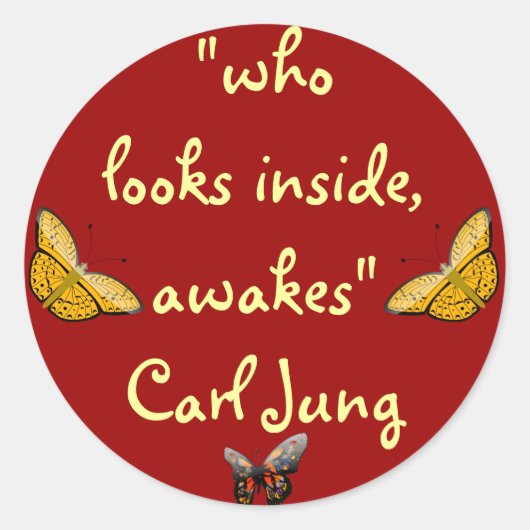 ステッカーを見る人 ラウンドシール (正面)