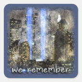 ステッカーを覚えている スクエアシール (正面)