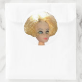 ステッカーを貼る ラウンドシール (バッグ)