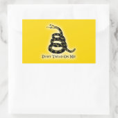 ステッカーを踏み付けない 長方形シール (バッグ)